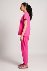 Elsie – LaRosa Night Wears for Women – Cotton Summer Sets Collection | Larosawears | Shop Online – Side View