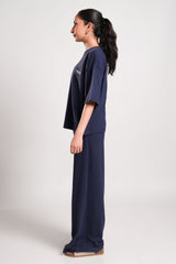 Delma – LaRosa Night Wears for Women – Cotton Summer Sets Collection | Larosawears | Shop Online – Lifestyle Look - SideView