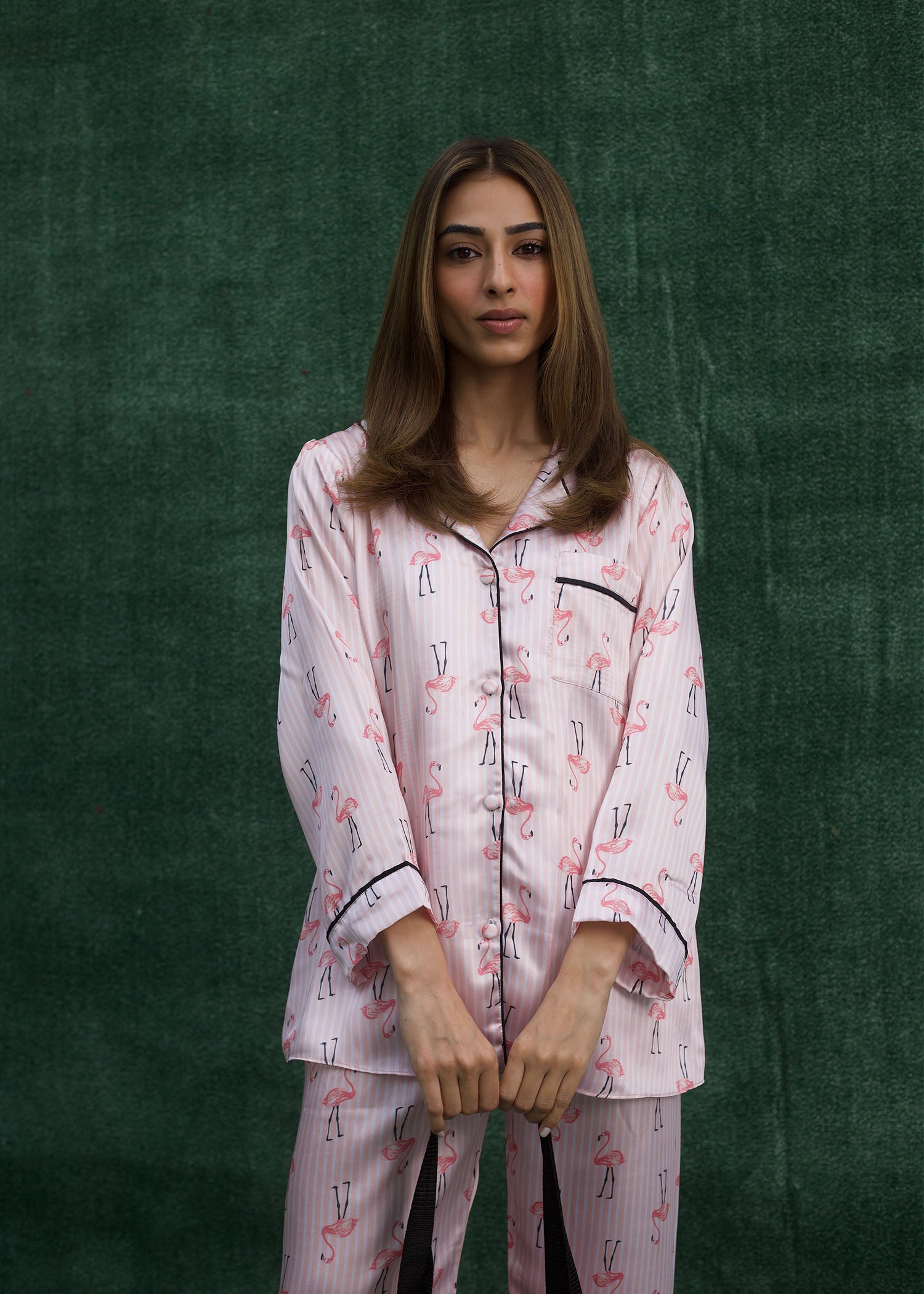 LaRosa Summer Slumber Roxy floral cotton nightwear set for women in soft pastel floral print.