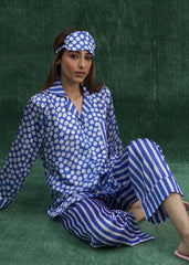 LaRosa Summer Slumber Zoe striped cotton loungewear set with vertical stripe design.