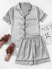 Silver Grey- 2pc Short set