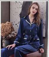 Chloe silk set Robe style shirt and pj