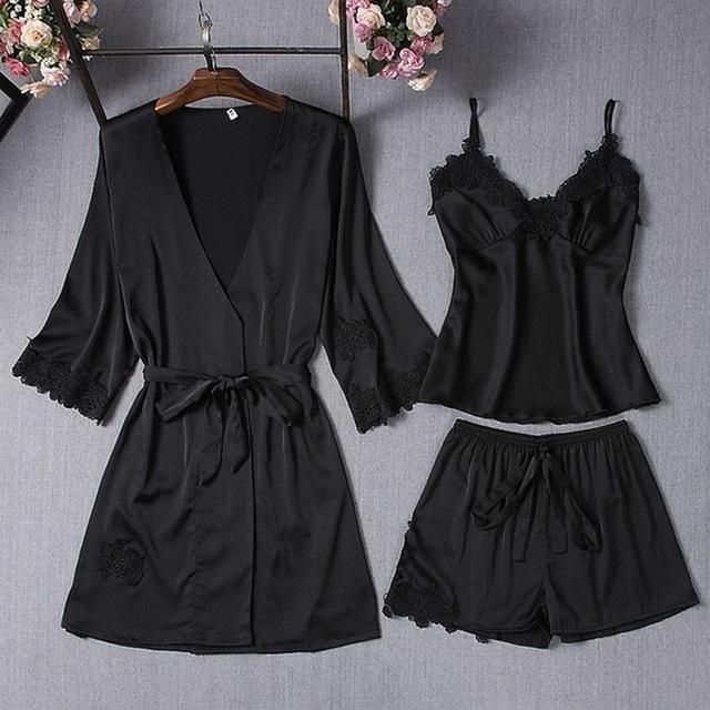 ALLBLACK -3pc Silk