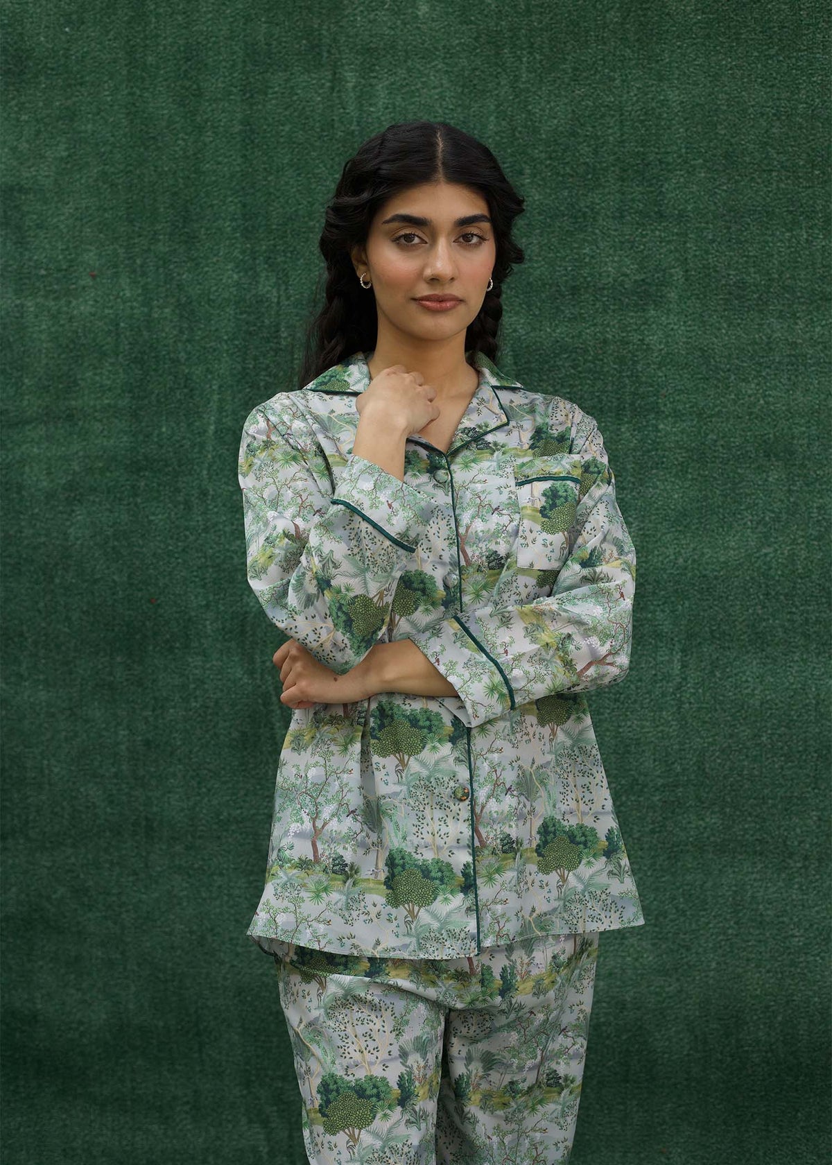 GREEN PRINTED