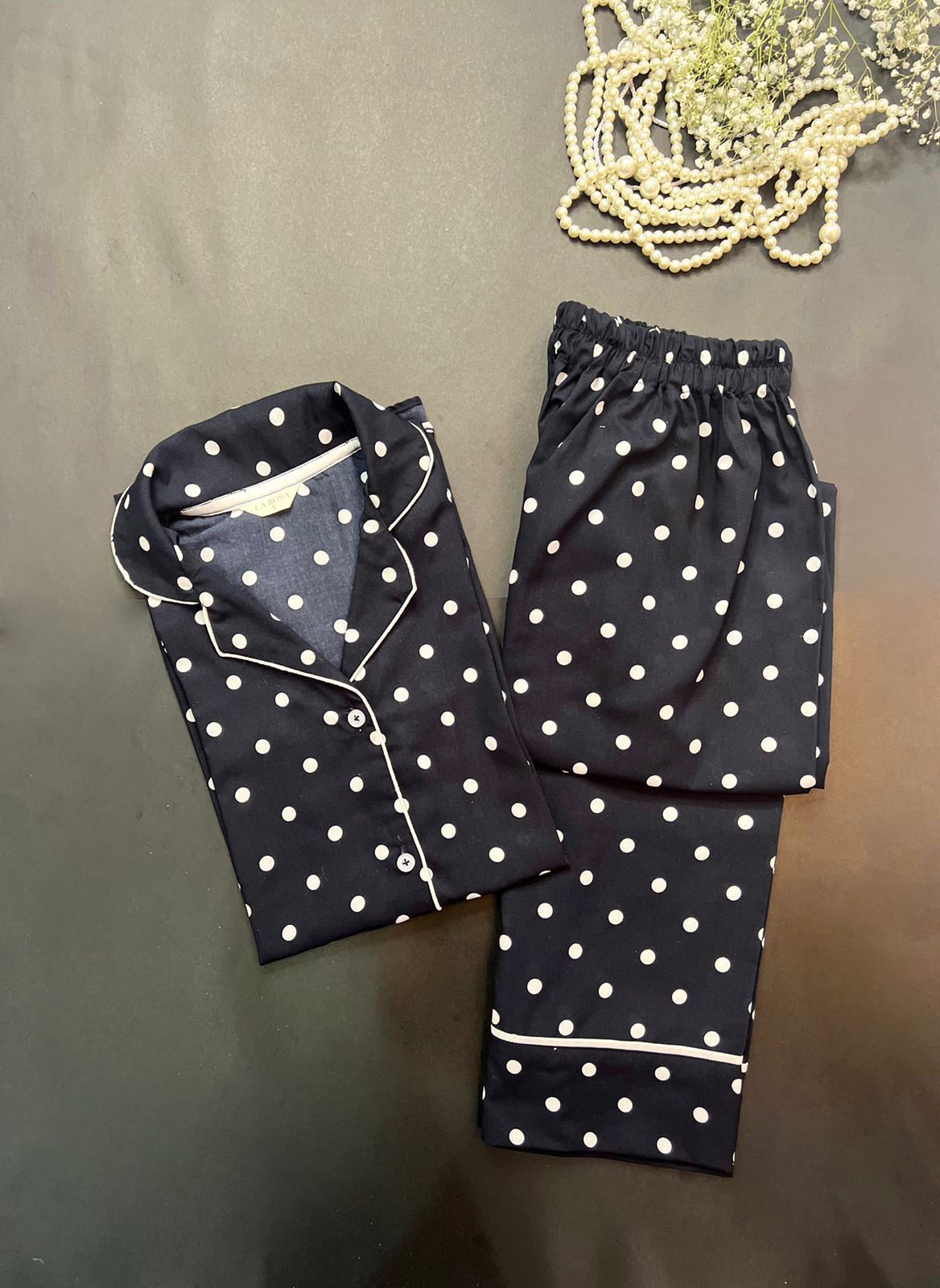 Polka Dots - 2pc Summer linen