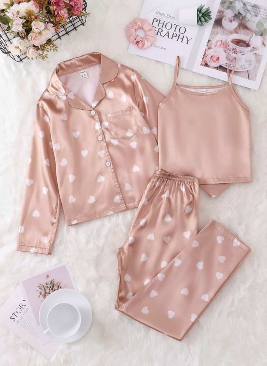 Slumber- silk 3 pc Heart Shape set