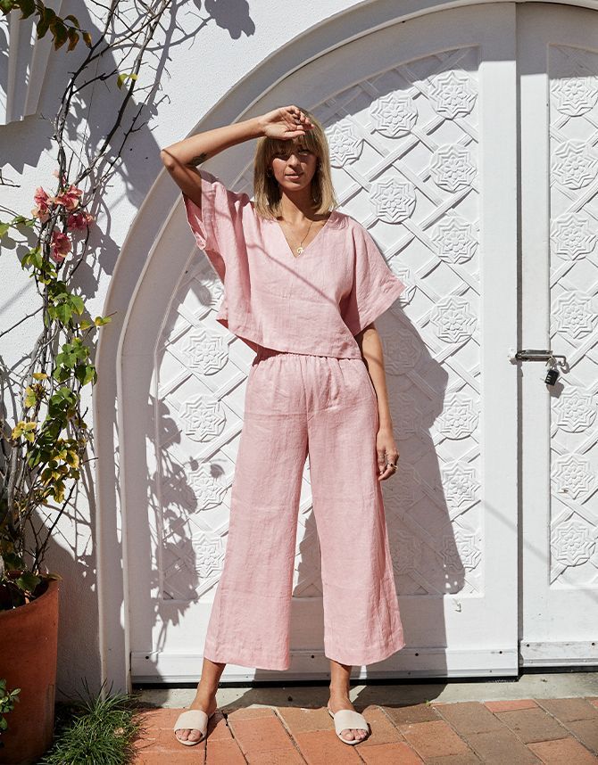 Blush Pink- organic cotton co ord set