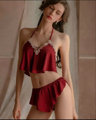 Amelia- 2pc satin silk