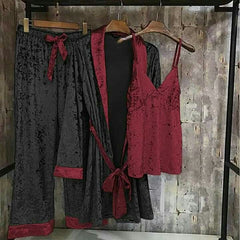 3 piece velvet set